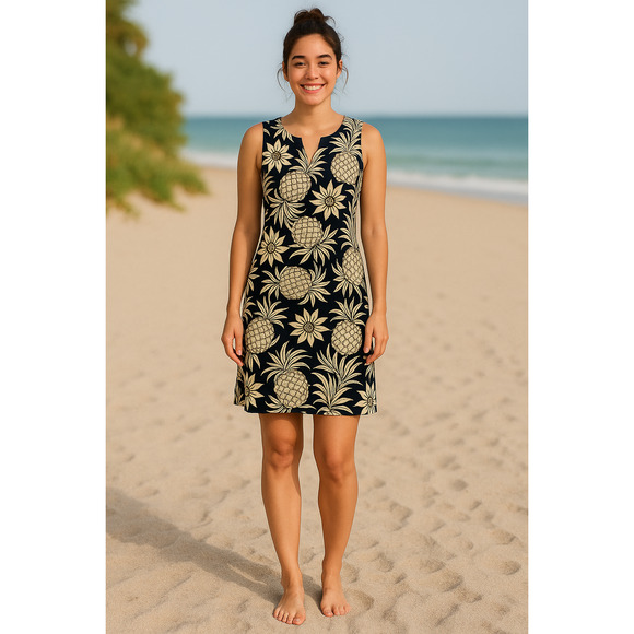 Talbots Dresses & Skirts - Talbot’s Split Neck Sleeveless Floral Dress - Size Medium Petite
